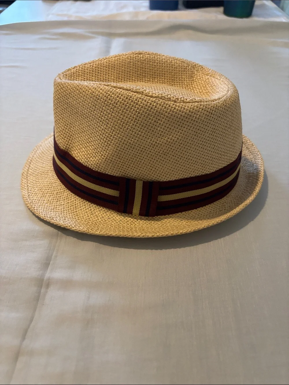 Kids Straw Fedora Hat